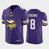 Nike Vikings 8 Kirk Cousins Purple Team Big Logo Vapor Untouchable Limited Jersey Dzhi,baseball caps,new era cap wholesale,wholesale hats